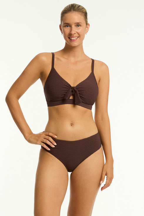 Sea Level Spinnaker Tie Front DD/E Bralette